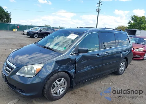 2005 Honda Odyssey Ex-L из США, поврежденный, VIN 5FNRL38795B089609